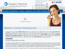 Tablet Screenshot of familydentalhouston.com